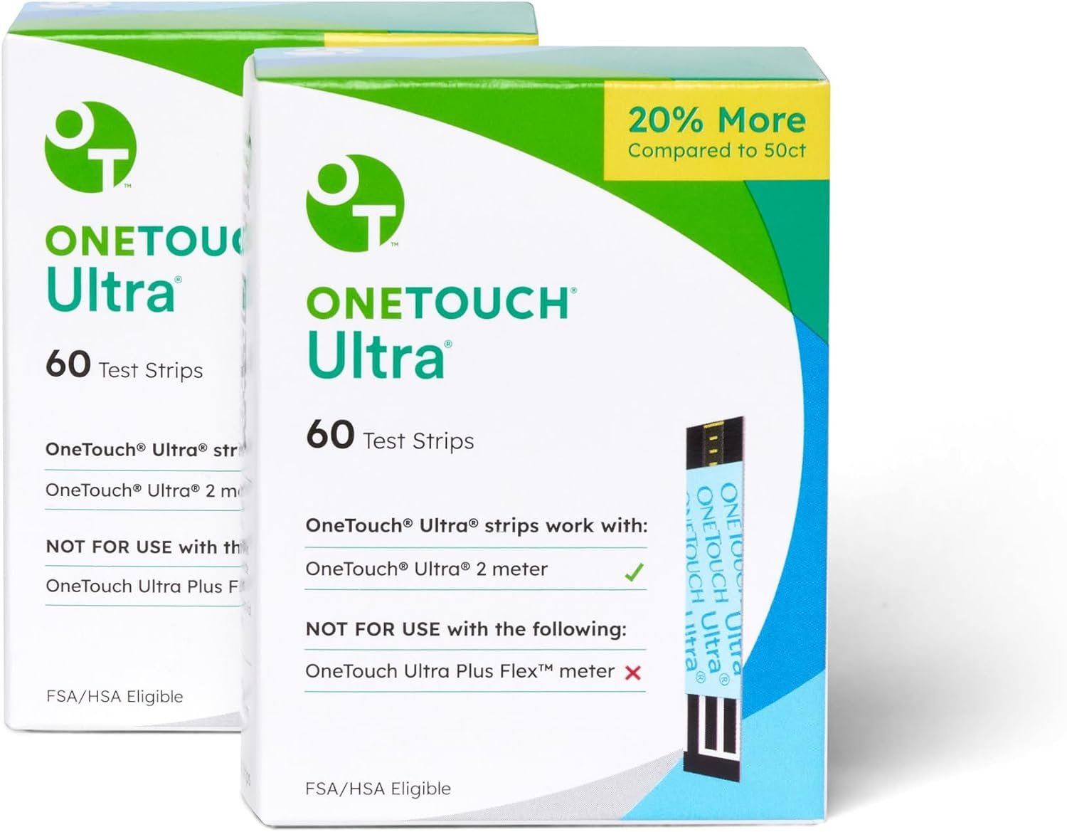 OneTouch Ultra Test Strips for Blood Glucose Monitoring, 120 Count