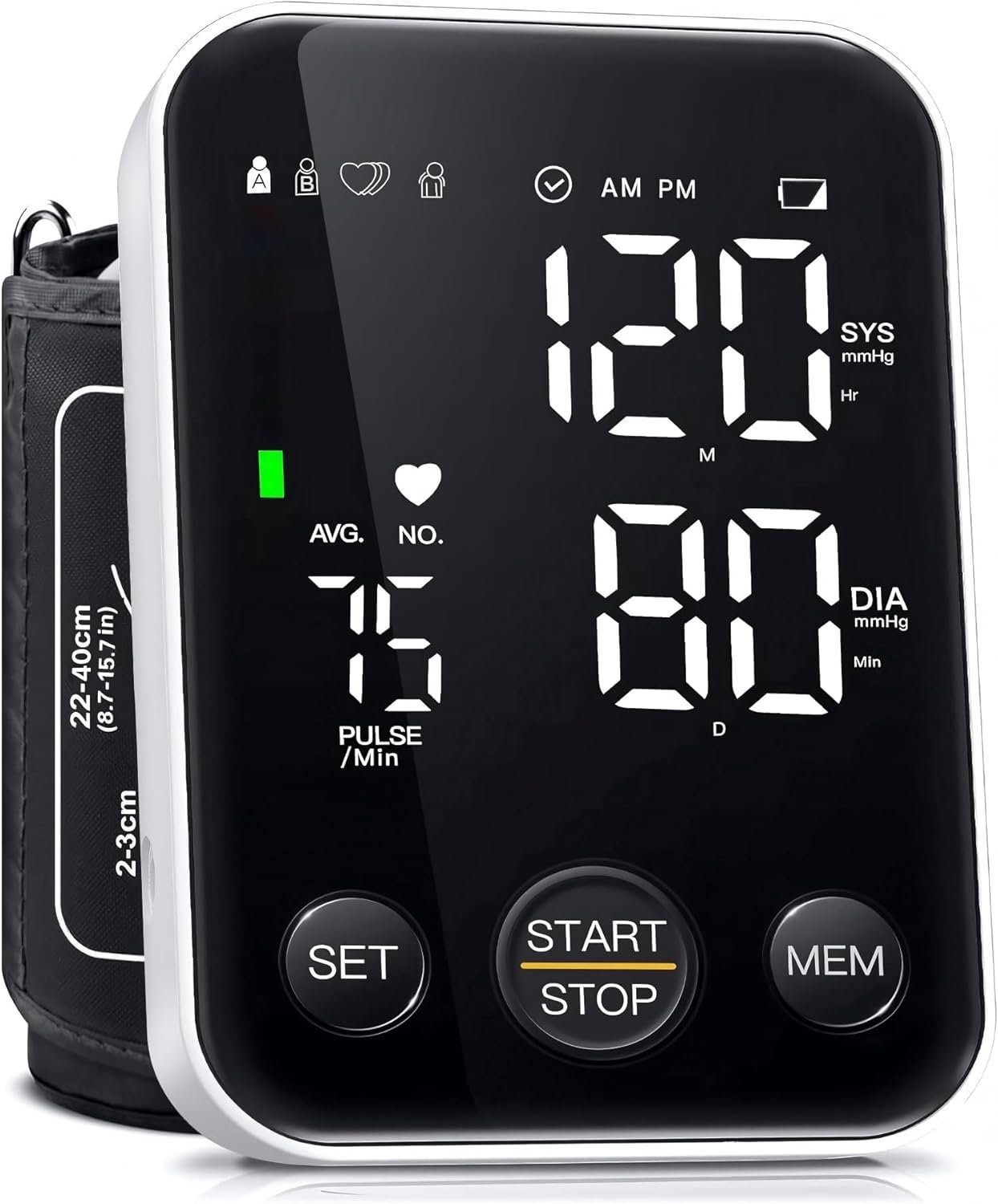 Oklar FDA Cleared Blood Pressure Monitor Upper Arm BP Machine for Home Use