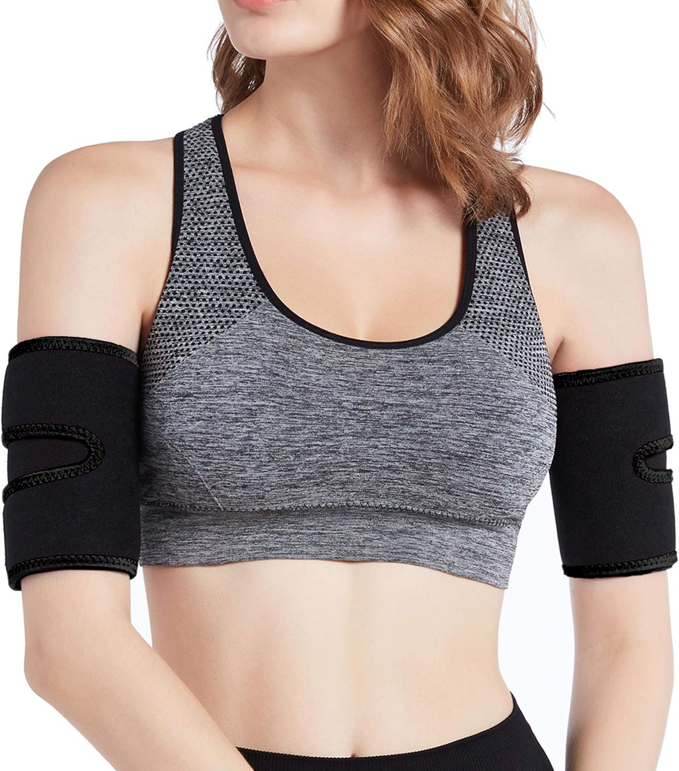 Hot Sweat Neoprene Compression Arm Trimmers Slimmer Bands Wraps