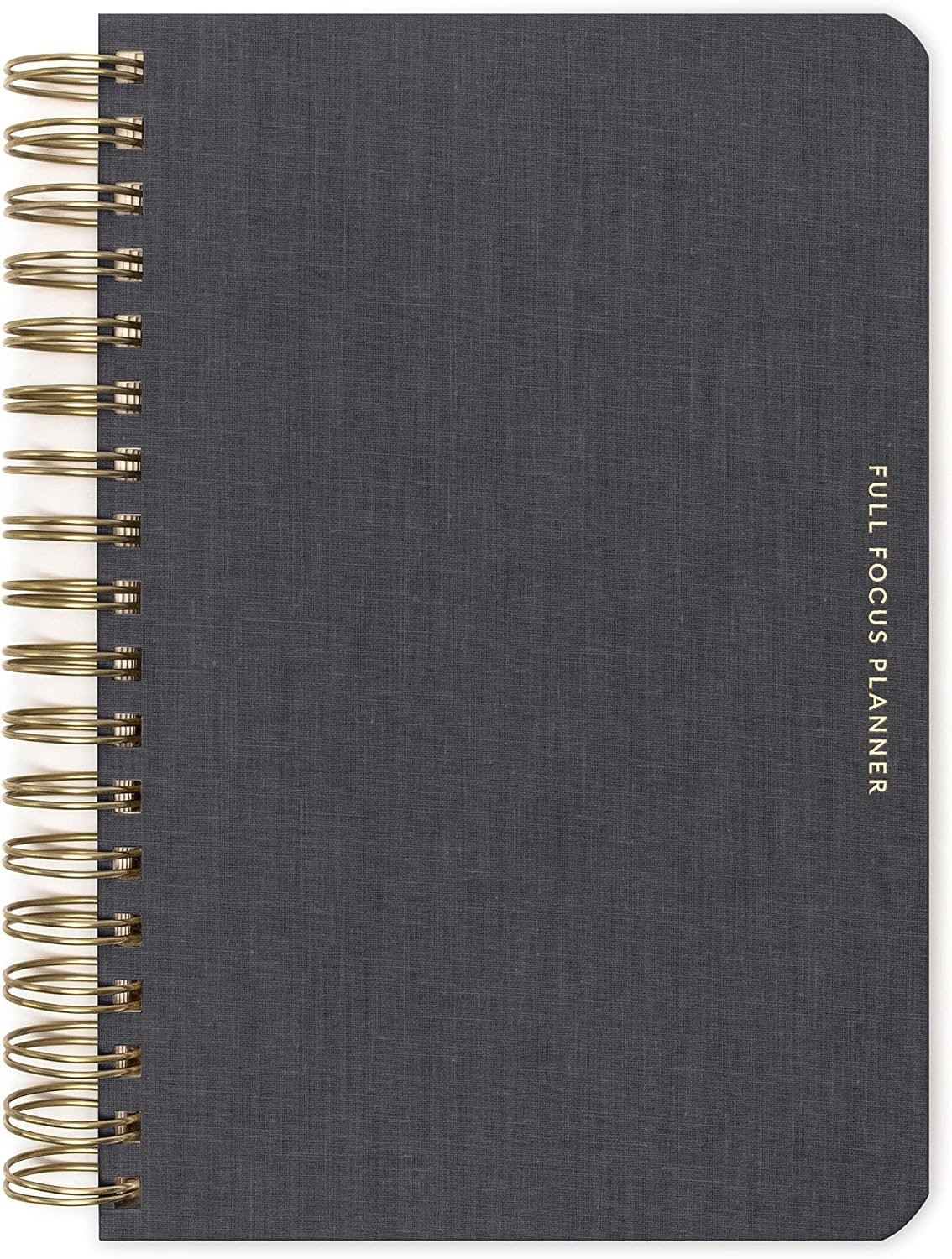 Full Focus Linen Coil Planner by Michael Hyatt – The #1 Daily Planner to Set Annual Goals, Increase Focus, Eliminate Overwhelm, and Achieve Your Biggest Goals – Hardcover