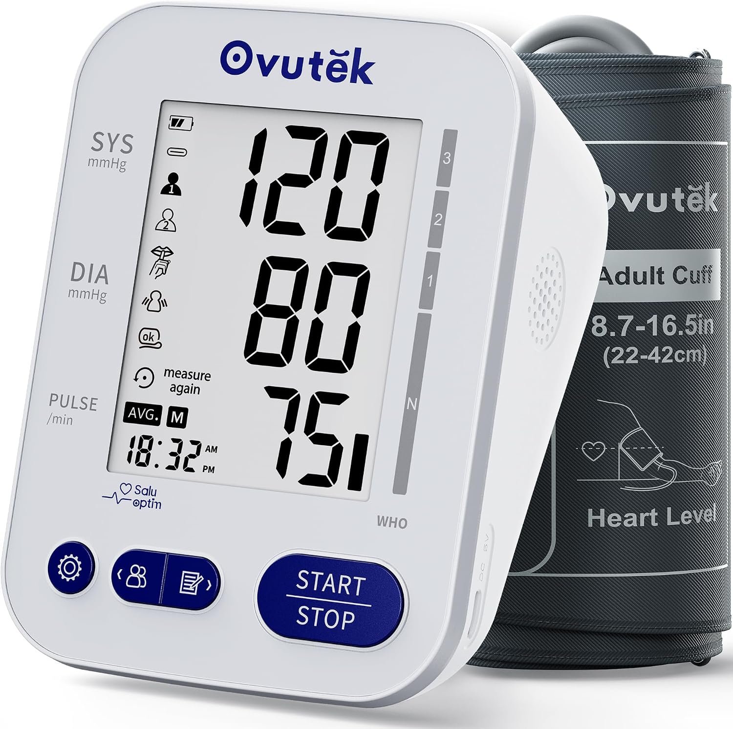 Ovutek Blood Pressure Monitors for Home Use, FSA&HSA Eligible,High Accurate