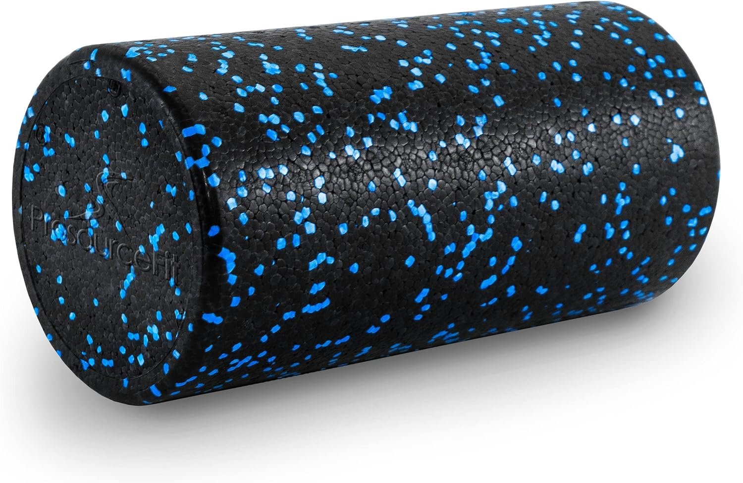 ProsourceFit High Density Foam Rollers 12 – inches long, Firm Full Body Athletic Massage Tool for Back Stretching, Yoga, Pilates, Post Workout Muscle Recuperation, Black/Blue