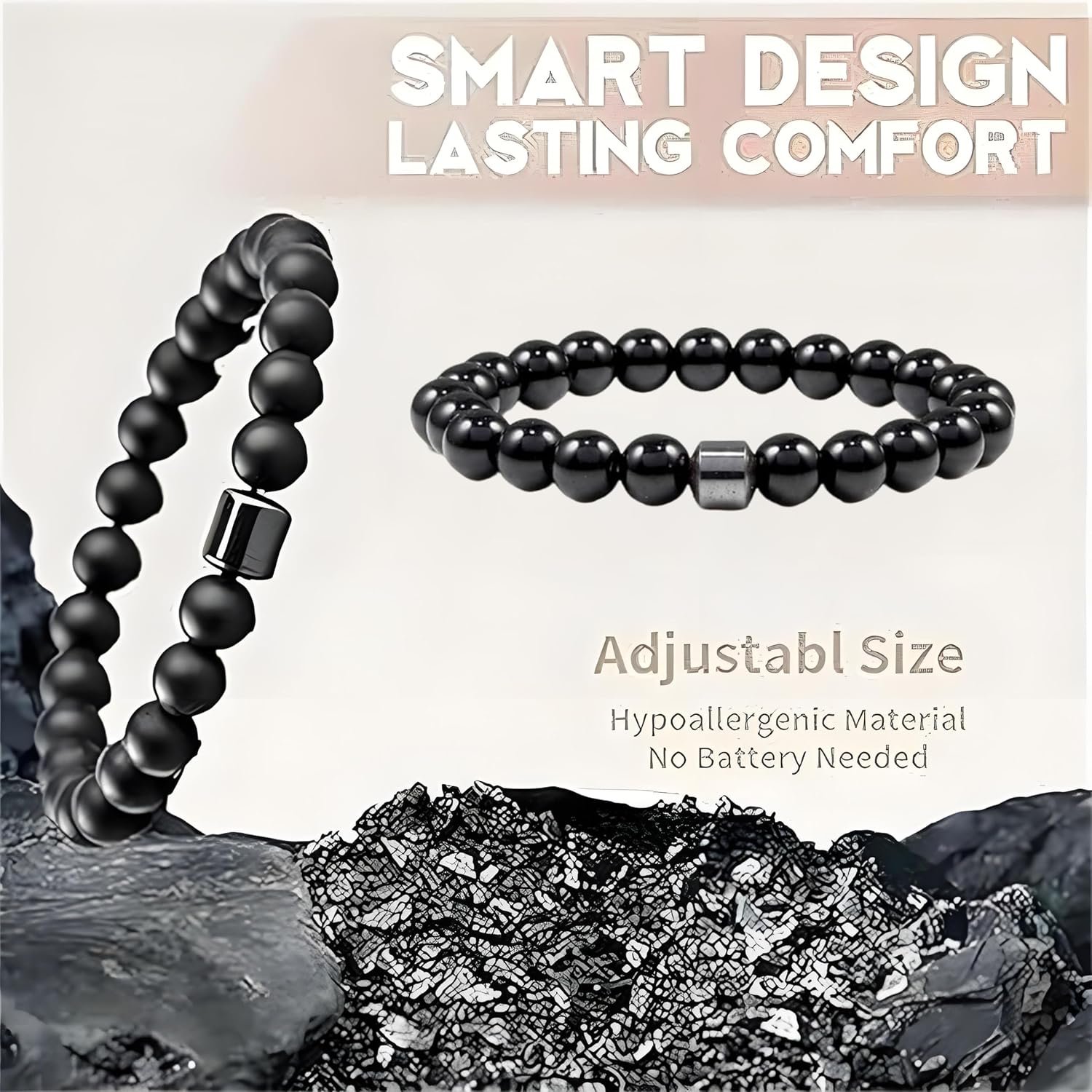 Smoking Cessation Bracelet for Women Men Anti Smoking Bracelet Quit Smoking Bracelet Magtherapy Lymphatic Drainage Lymph Nodes Acupressure Protection Bracelets Anxiety Stress Relief Gifts