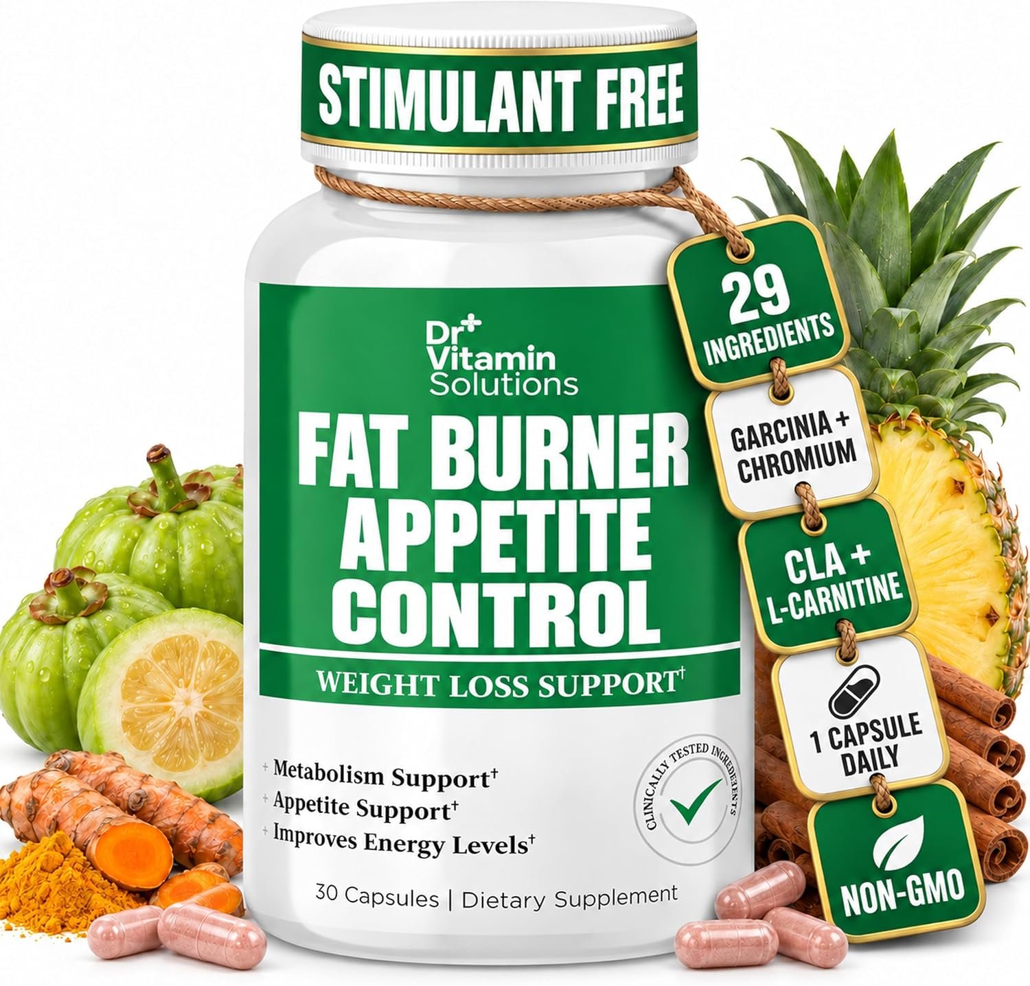 Fat Burner and Appetite Suppressant for Weight Loss for Women and Men