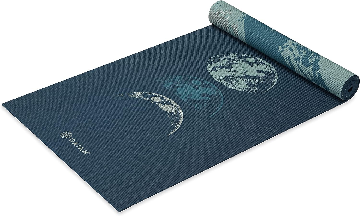 Gaiam Yoga Mat – Premium 6mm Print Reversible Extra Thick Non Slip Exercise & Fitness Mat for All Types of Yoga, Pilates & Floor Workouts (68″ x 24″ x 6mm Thick)