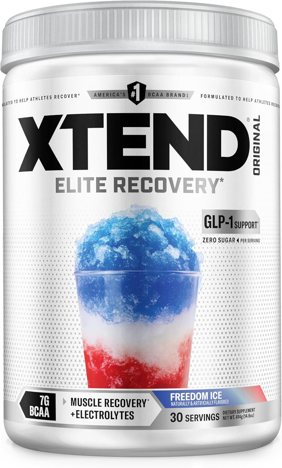 Xtend Original BCAA Powder with Zero Sugar, Freedom Ice, 30 Servings
