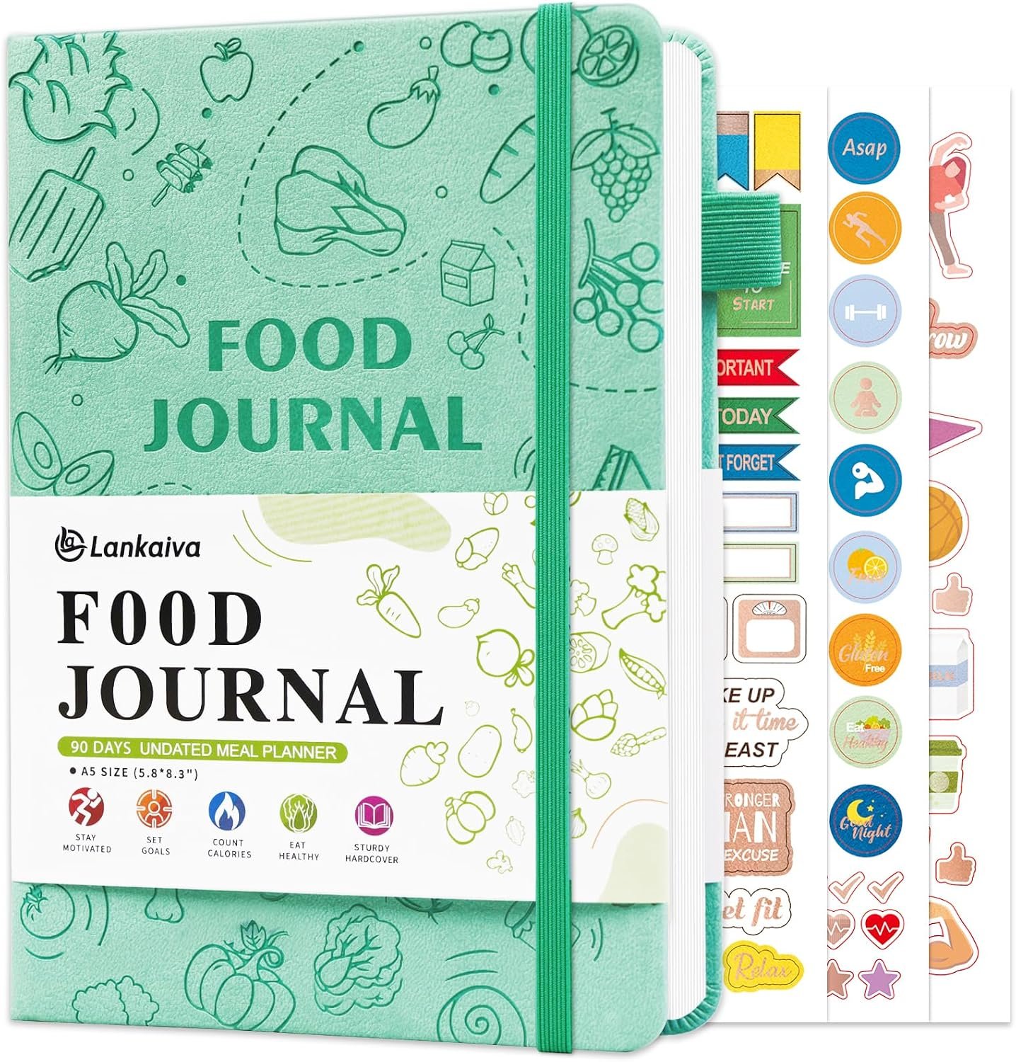 Food Journal for Women Weight Loss, 90Day Fitness with Calorie Counter Book