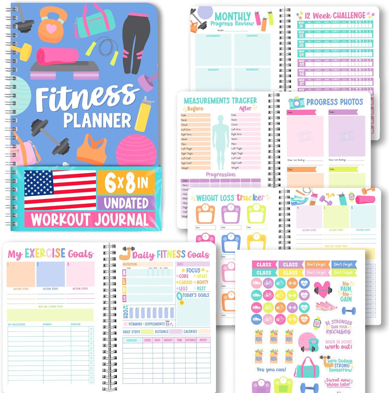 Fitness Journal for Women – Workout Journal for Women, Workout Log Book