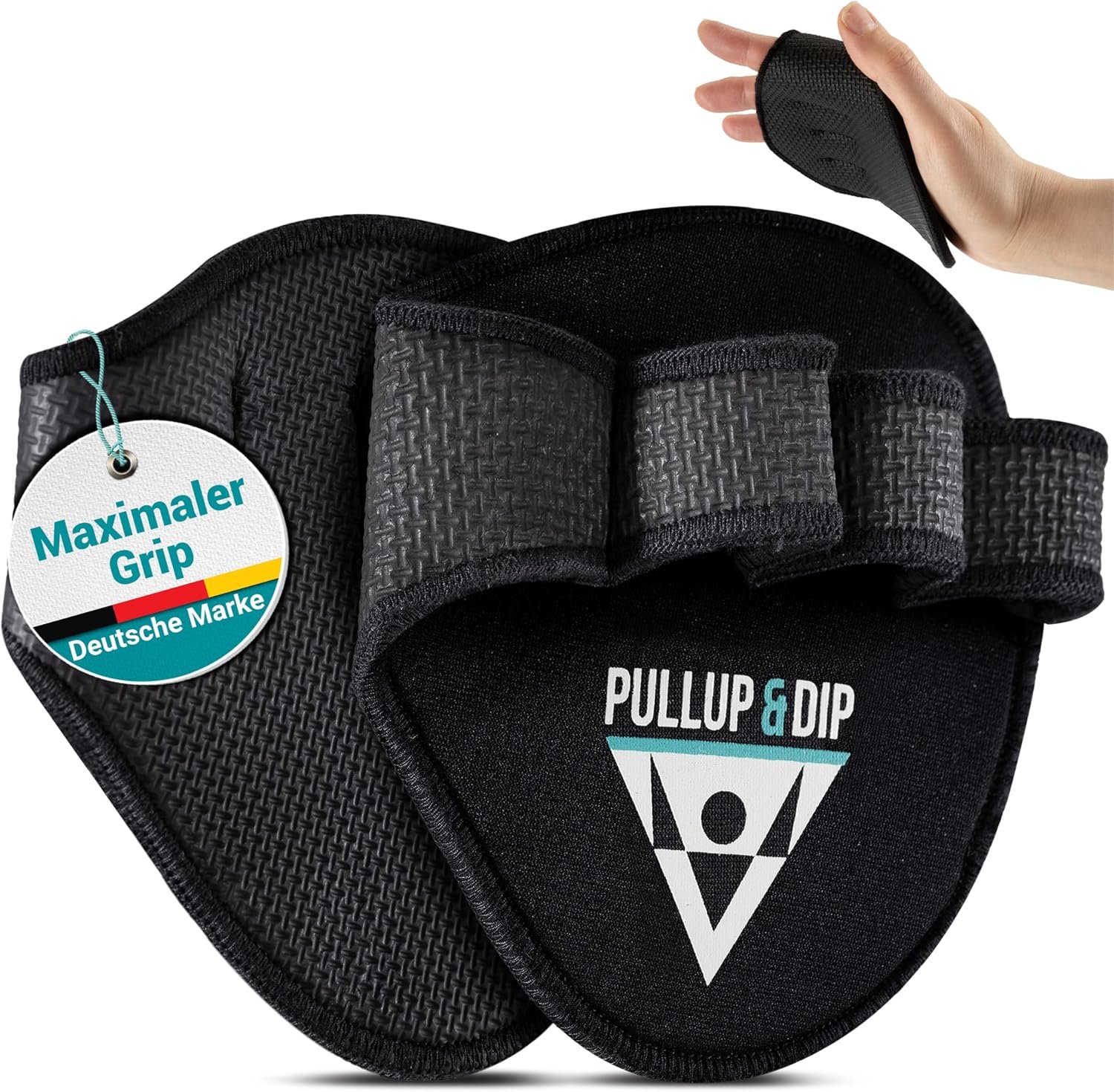 PULLUP & DIP Neoprene Grip Pads Lifting Grips, The Alternative to Gym Workout Gloves, Lifting Pads for Weightlifting, Calisthenics & Powerlifting, No More Sweaty Gym Gloves